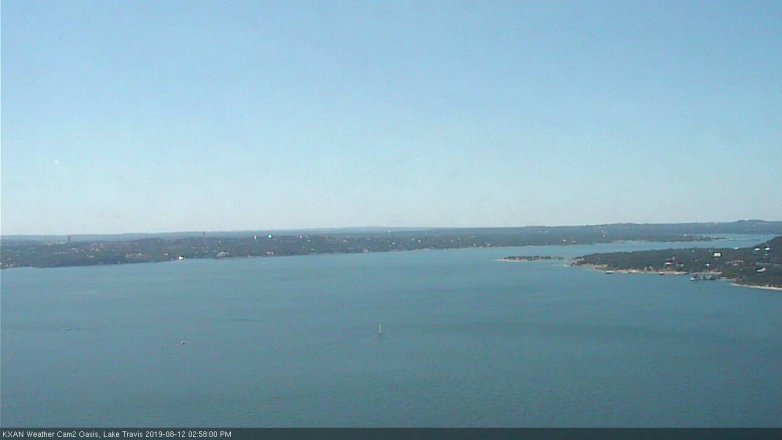 Lake Travis webcam, August 12, 2019 2:00 PM CT