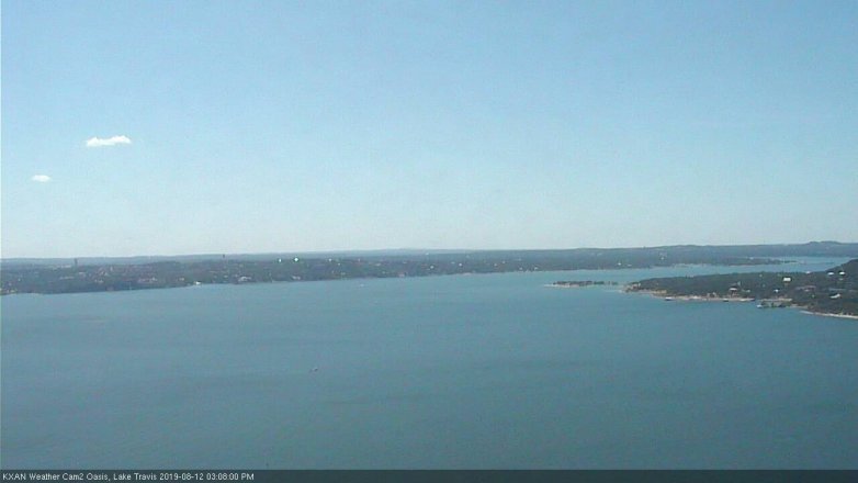 Lake Travis webcam, August 12, 2019 2:10 PM CT