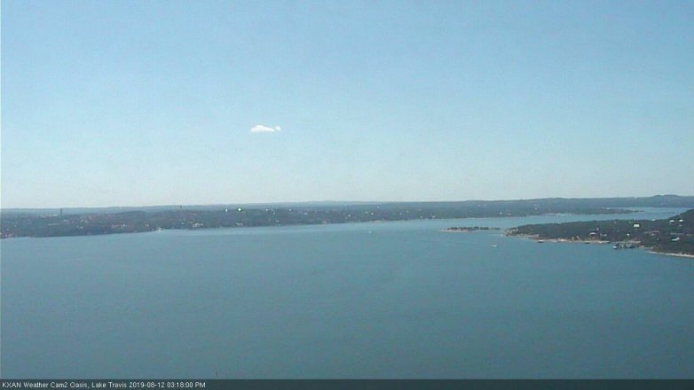 Lake Travis webcam, August 12, 2019 2:20 PM CT