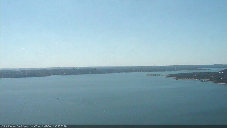 Lake Travis webcam, August 12, 2019 2:55 PM CT