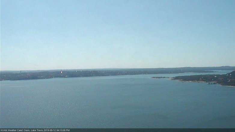 Lake Travis webcam, August 12, 2019 3:15 PM CT