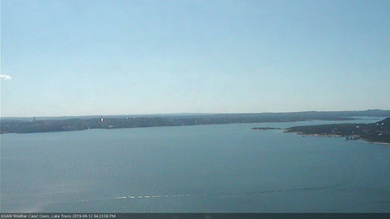 Lake Travis webcam, August 12, 2019 3:25 PM CT