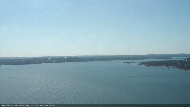 Lake Travis webcam, August 12, 2019 3:30 PM CT