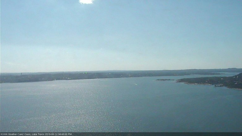 Lake Travis webcam, August 12, 2019 3:50 PM CT