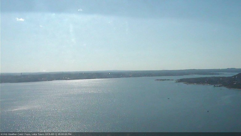 Lake Travis webcam, August 12, 2019 4:10 PM CT