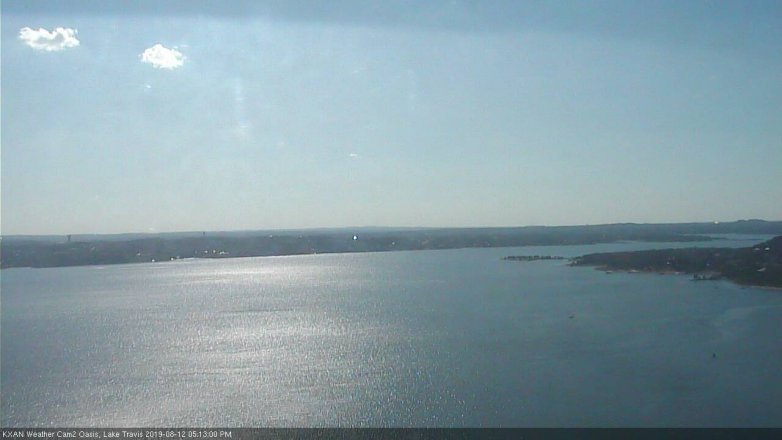 Lake Travis webcam, August 12, 2019 4:15 PM CT