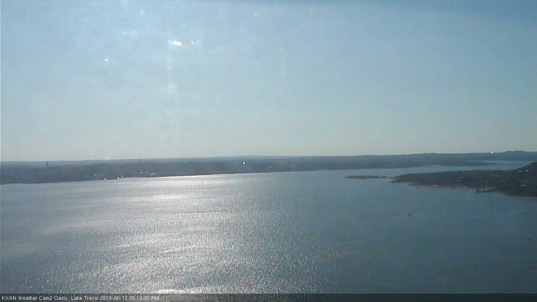 Lake Travis webcam, August 12, 2019 4:20 PM CT