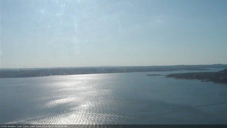 Lake Travis webcam, August 12, 2019 4:30 PM CT