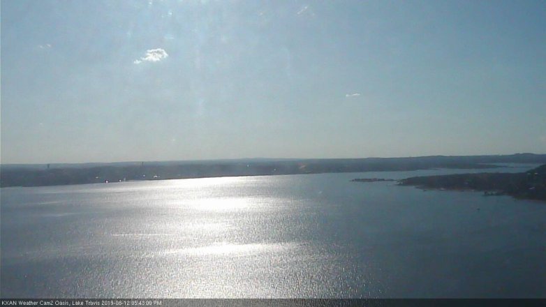 Lake Travis webcam, August 12, 2019 4:45 PM CT