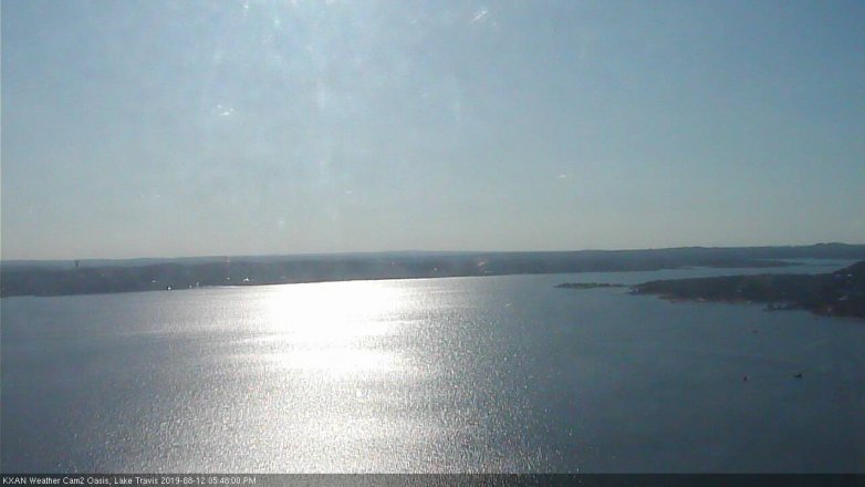 Lake Travis webcam, August 12, 2019 4:50 PM CT