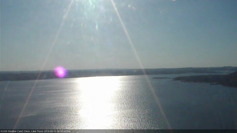 Lake Travis webcam, August 12, 2019 5:10 PM CT