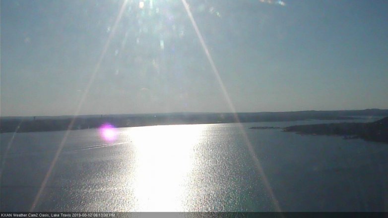 Lake Travis webcam, August 12, 2019 5:15 PM CT