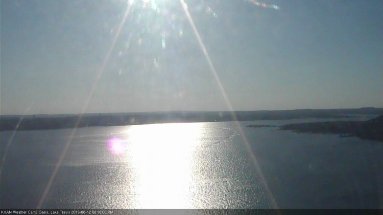 Lake Travis webcam, August 12, 2019 5:20 PM CT