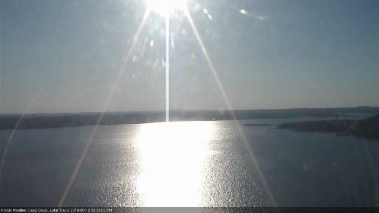 Lake Travis webcam, August 12, 2019 5:35 PM CT