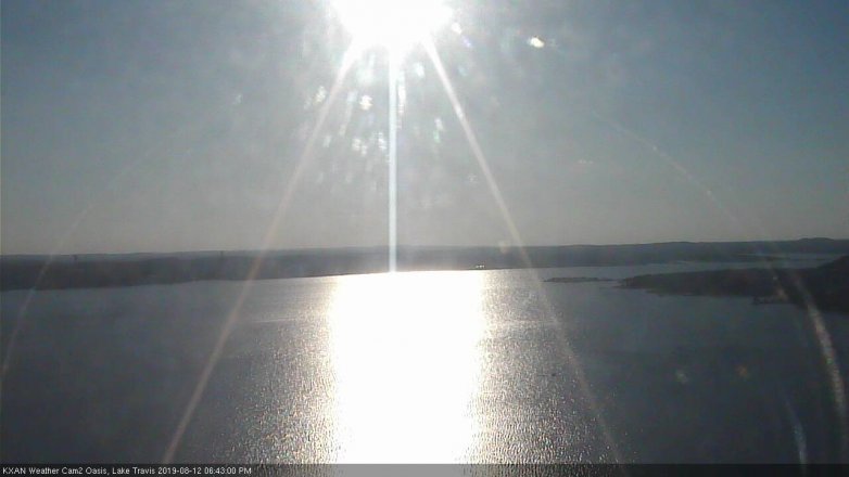 Lake Travis webcam, August 12, 2019 5:45 PM CT