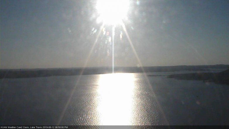 Lake Travis webcam, August 12, 2019 6:00 PM CT