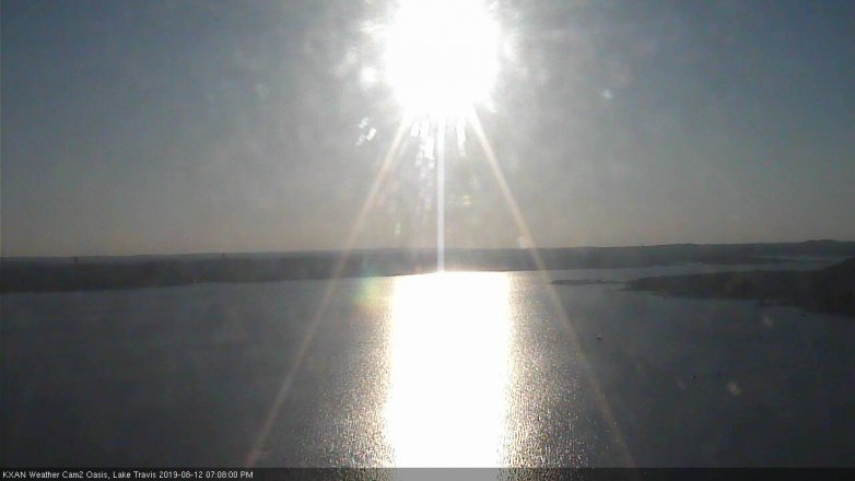 Lake Travis webcam, August 12, 2019 6:10 PM CT