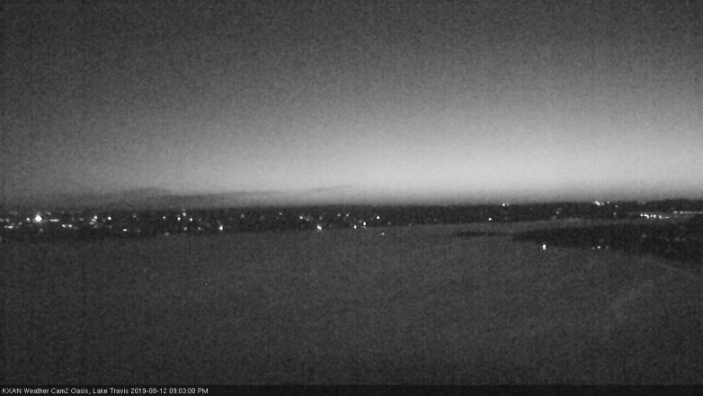 Lake Travis webcam, August 12, 2019 8:05 PM CT