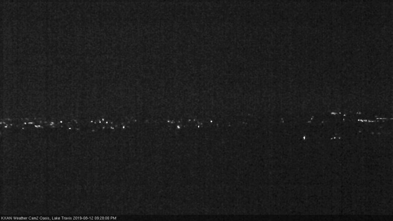 Lake Travis webcam, August 12, 2019 8:30 PM CT