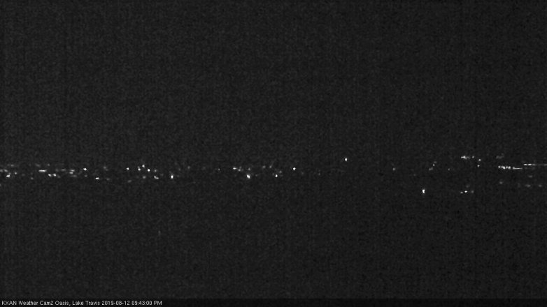 Lake Travis webcam, August 12, 2019 8:45 PM CT