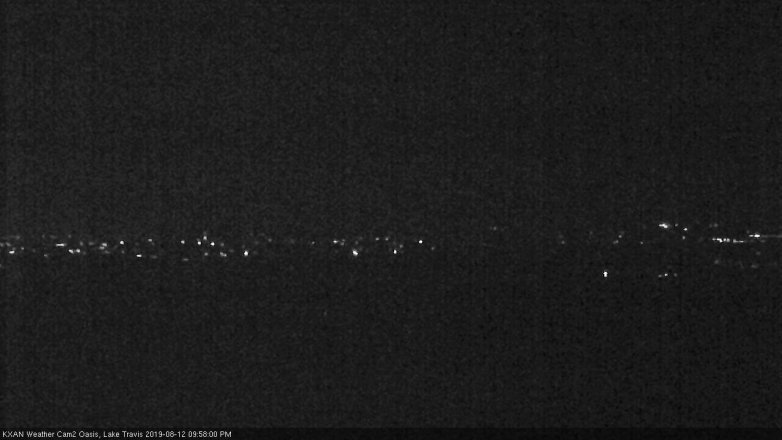 Lake Travis webcam, August 12, 2019 9:00 PM CT