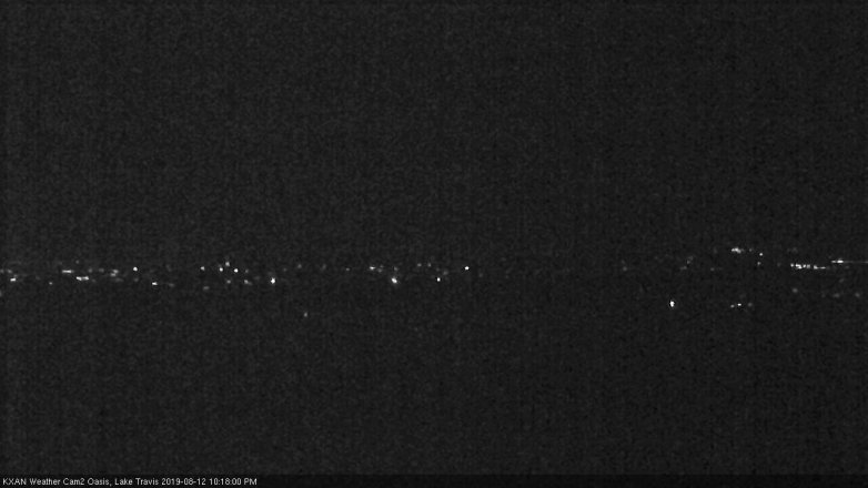 Lake Travis webcam, August 12, 2019 9:20 PM CT