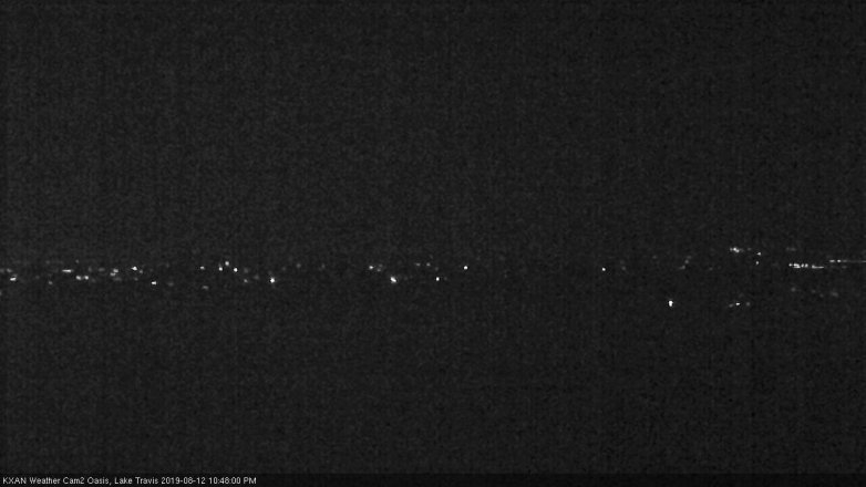 Lake Travis webcam, August 12, 2019 9:50 PM CT