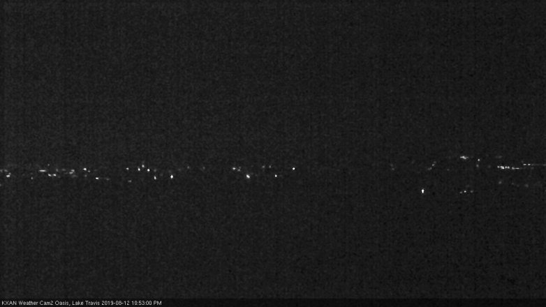 Lake Travis webcam, August 12, 2019 9:55 PM CT