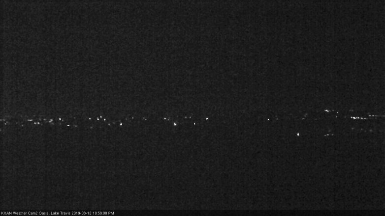 Lake Travis webcam, August 12, 2019 10:00 PM CT