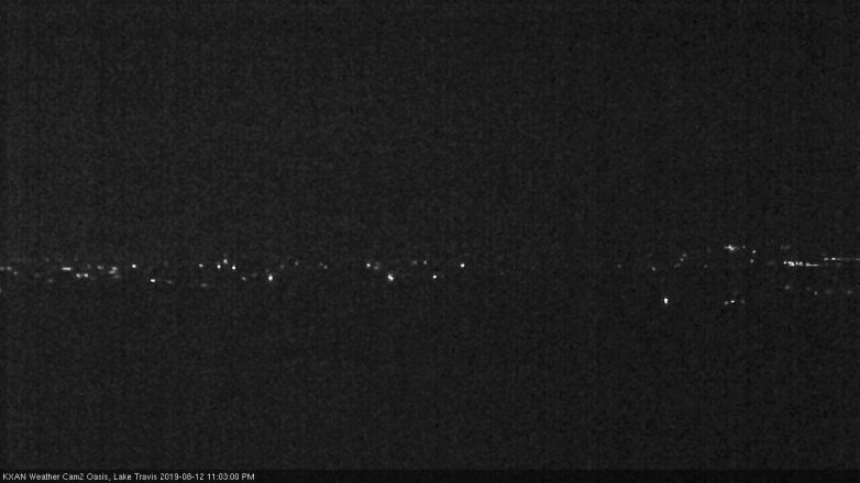 Lake Travis webcam, August 12, 2019 10:05 PM CT