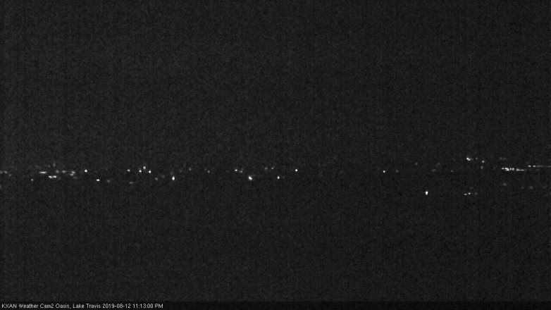 Lake Travis webcam, August 12, 2019 10:15 PM CT