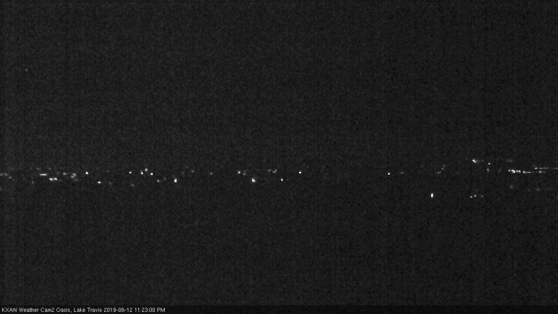 Lake Travis webcam, August 12, 2019 10:25 PM CT