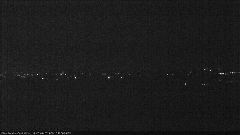 Lake Travis webcam, August 12, 2019 10:40 PM CT