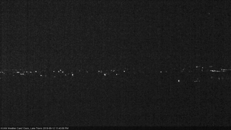 Lake Travis webcam, August 12, 2019 10:45 PM CT