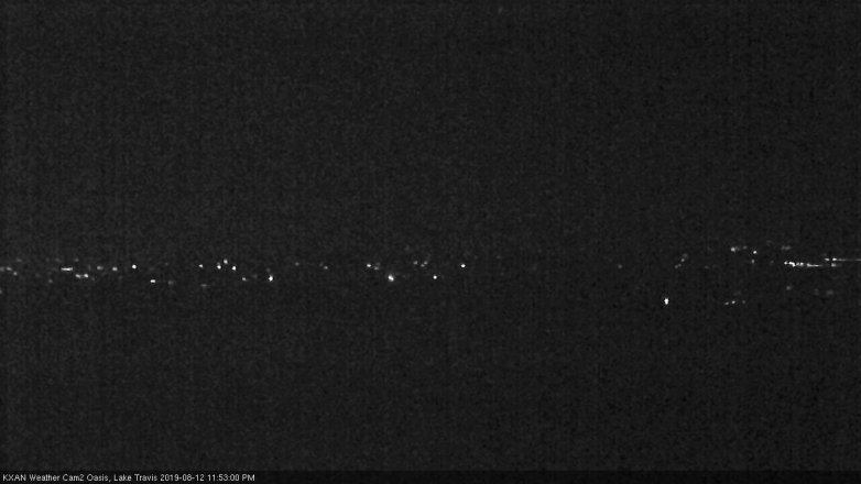 Lake Travis webcam, August 12, 2019 10:55 PM CT
