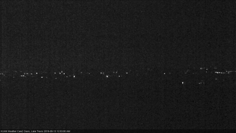 Lake Travis webcam, August 12, 2019 11:05 PM CT