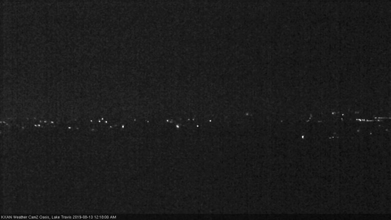 Lake Travis webcam, August 12, 2019 11:20 PM CT