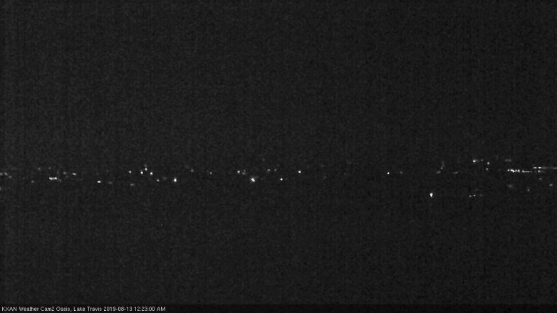 Lake Travis webcam, August 12, 2019 11:25 PM CT