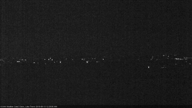 Lake Travis webcam, August 12, 2019 11:30 PM CT