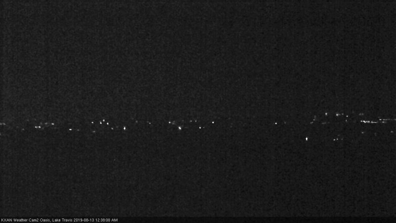 Lake Travis webcam, August 12, 2019 11:40 PM CT