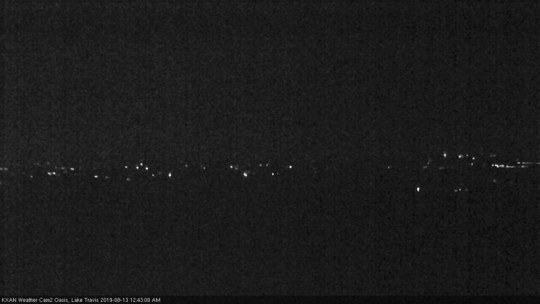 Lake Travis webcam, August 12, 2019 11:45 PM CT