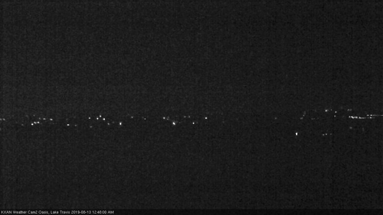 Lake Travis webcam, August 12, 2019 11:50 PM CT