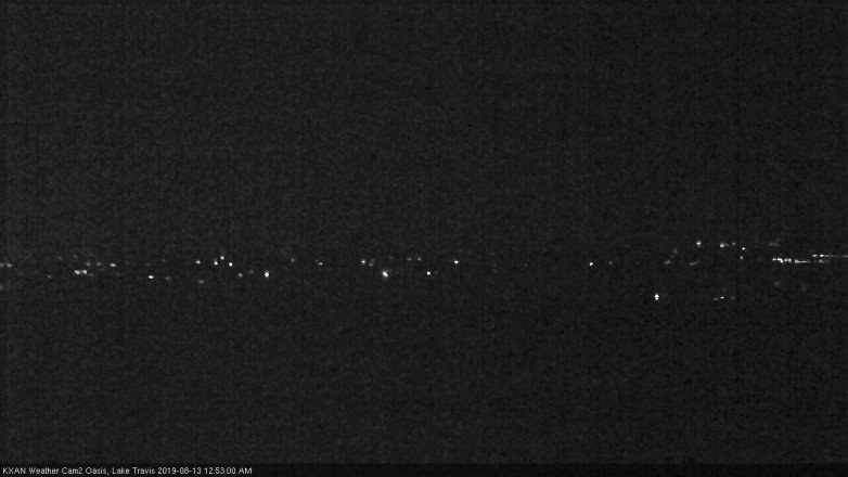 Lake Travis webcam, August 12, 2019 11:55 PM CT