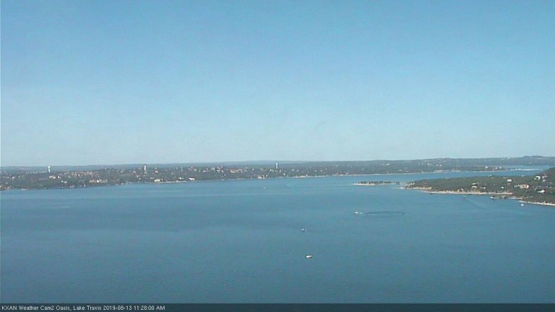 Lake Travis webcam, August 13, 2019 10:30 AM CT
