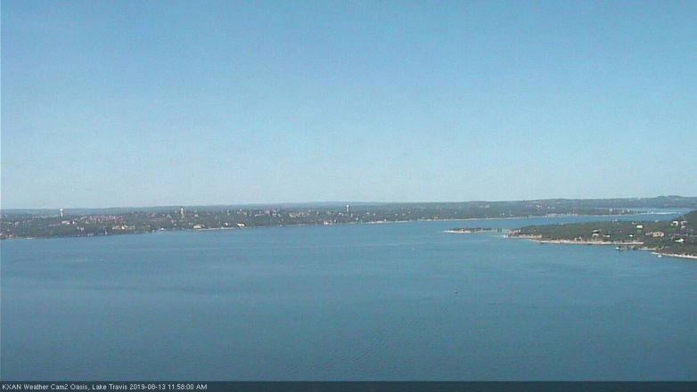 Lake Travis webcam, August 13, 2019 11:00 AM CT