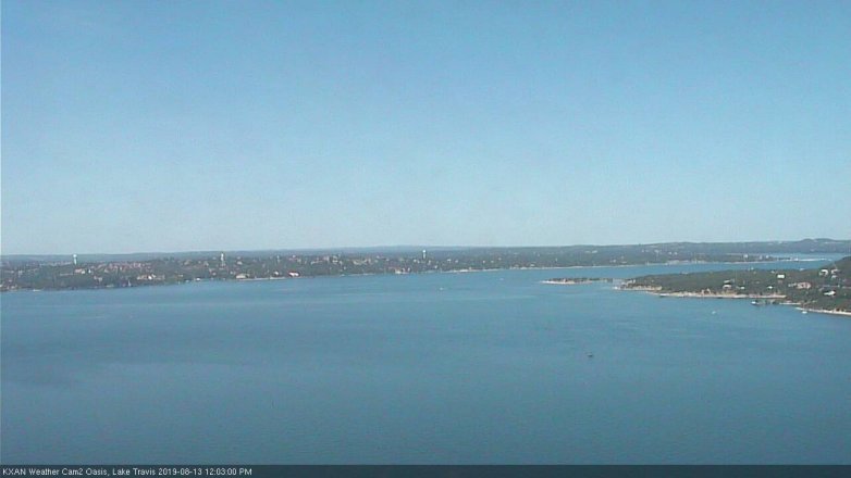 Lake Travis webcam, August 13, 2019 11:05 AM CT