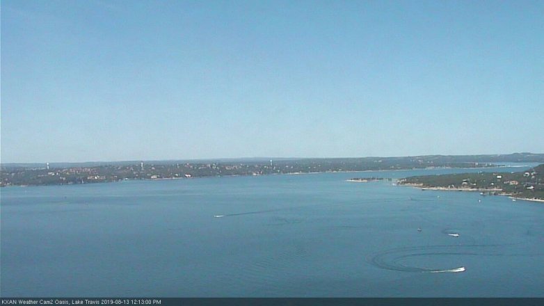 Lake Travis webcam, August 13, 2019 11:15 AM CT