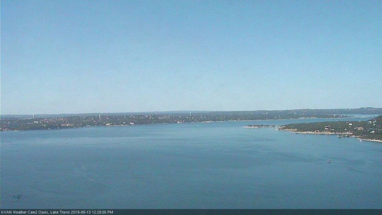 Lake Travis webcam, August 13, 2019 11:30 AM CT