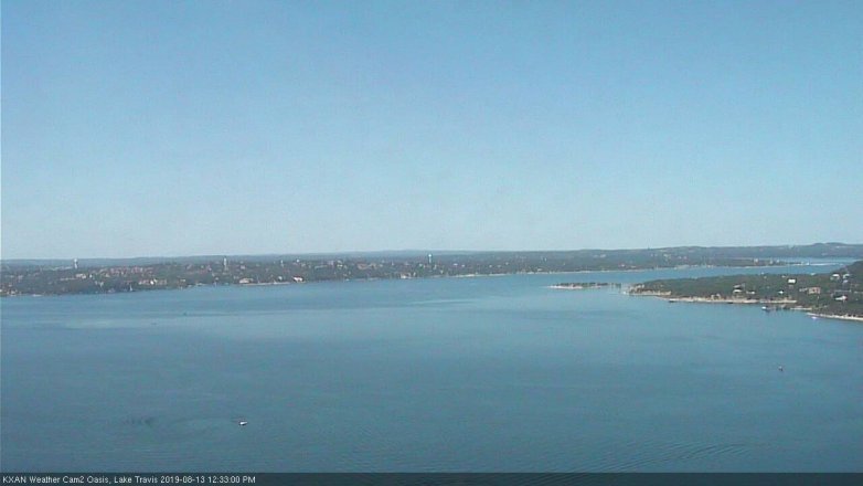 Lake Travis webcam, August 13, 2019 11:35 AM CT