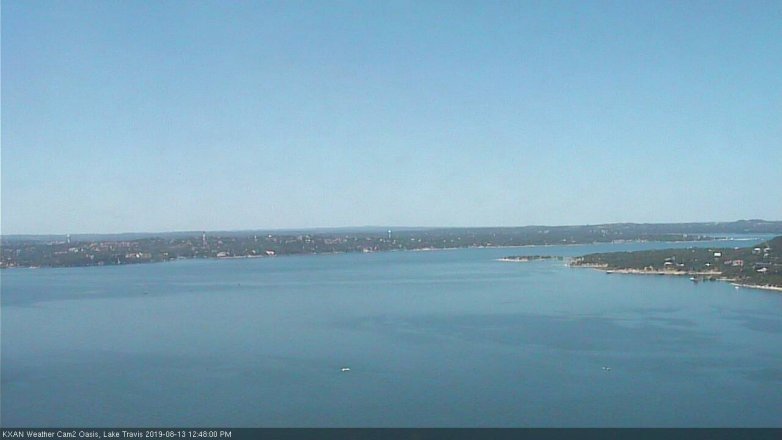 Lake Travis webcam, August 13, 2019 11:50 AM CT